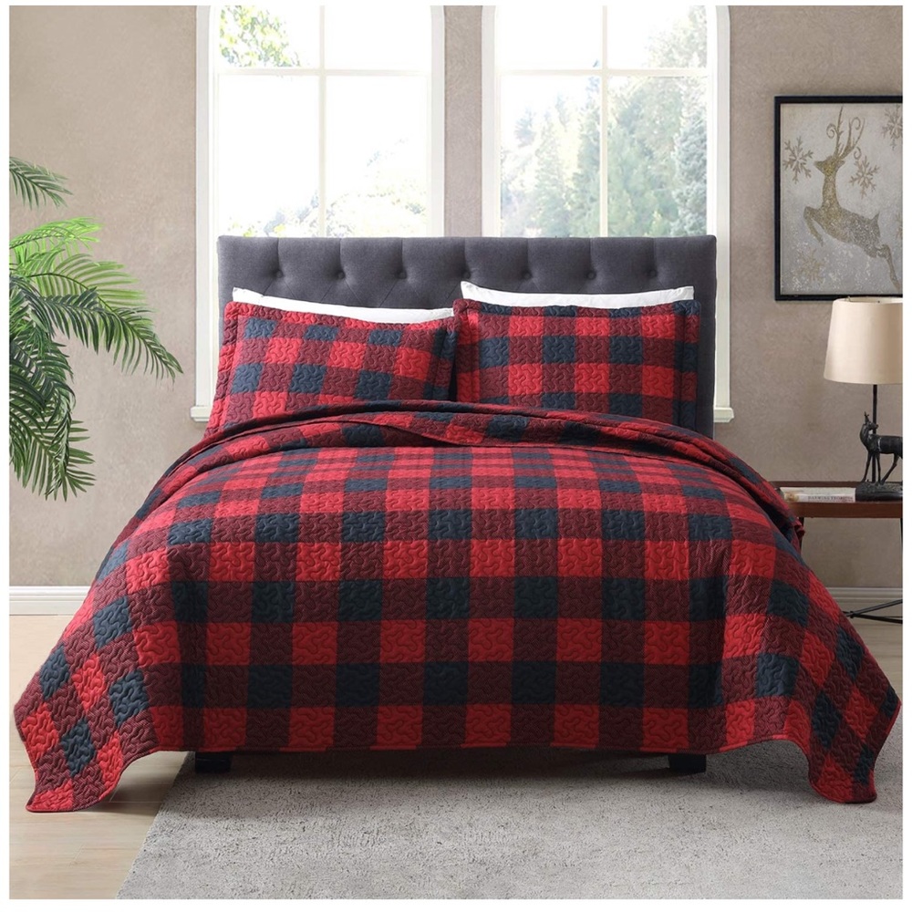 Black and Red Quilt
